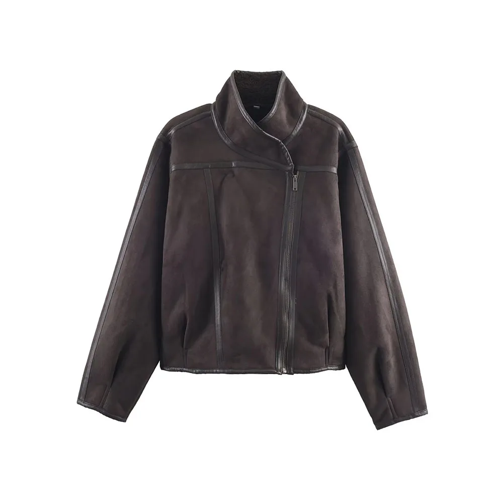 

Осенняя новая женская модная универсальная двусторонняя куртка-куртка