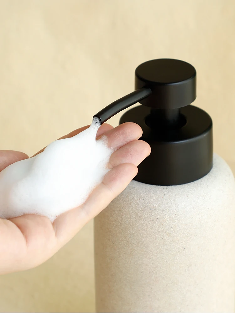 Foaming Bathroom Countertop Soap Dispensers Foaming Pump Bottles Refillable Foam Liquid Hand soap bottle for Bathroom Vanities