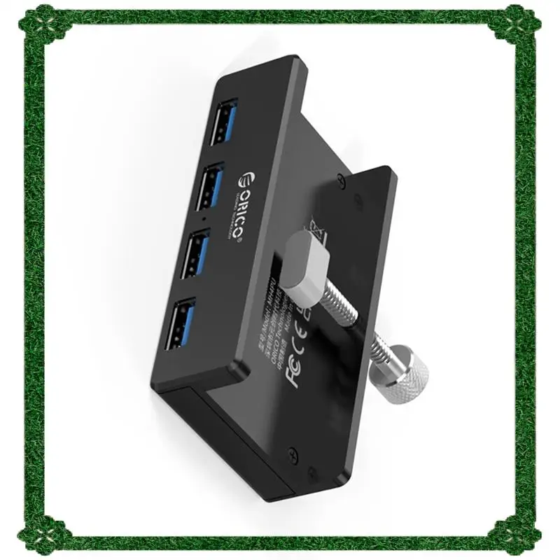 24-Hour Delivery ORICO USB 3.0 HUB 5Gbps With Power Supply Clip Expansion Splitter 1 To 4 Multiple Extend Dock For Desktop PC Ac