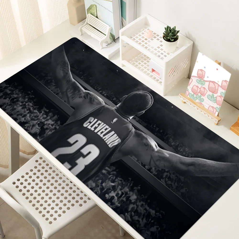 1PC B-Basketball Player LeBron James Mouse Mat Desk Mat With Pad Gaming Accessories Prime Gaming XXL Keyboard Pad Padding Mat