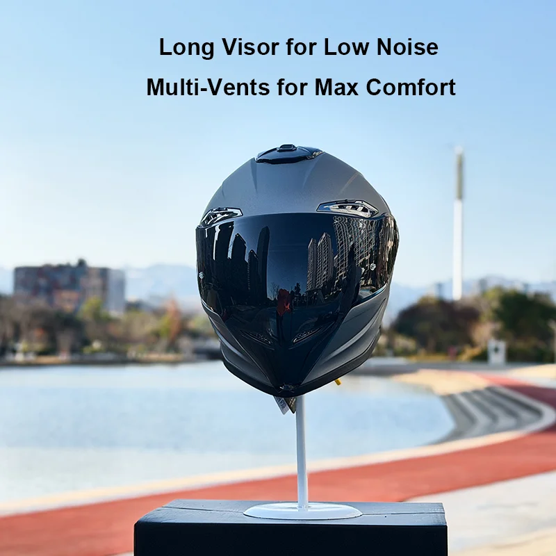 

NBTK ECEDOT Motorcycles Helmet Noise-Canceling Long Visor, Compact Spoiler Motorcycles Helmet casco para motos capacete capacete