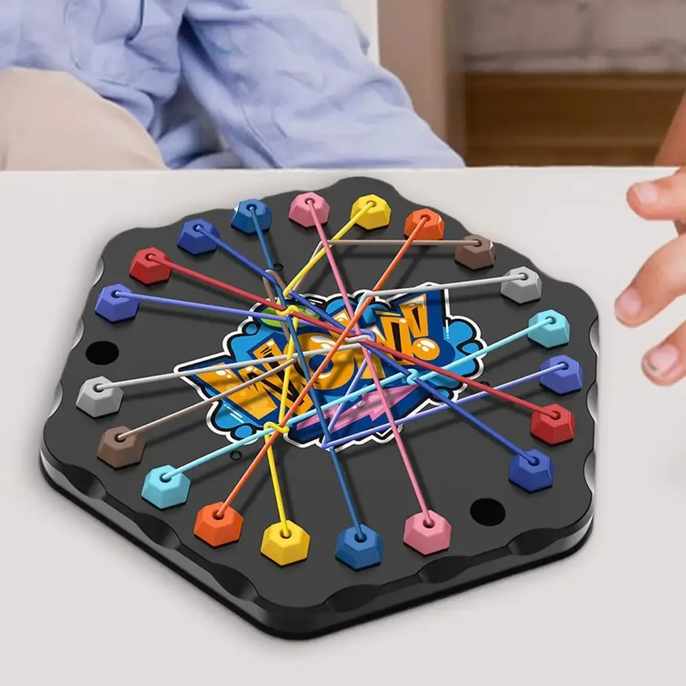 

Новая веревочная боевая вызов, игрушка-головоломка, игрушка-узел, детская игра-декодирование веревки, логическая тренировочная игра для вечеринок