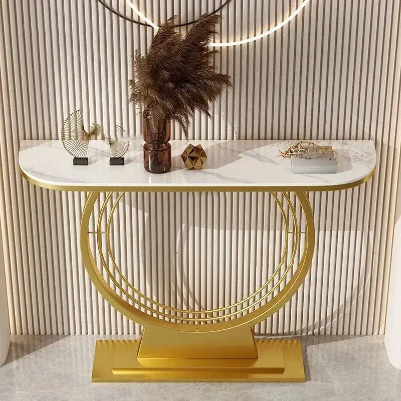 

Living Console Light Tables Furniture Room Modern Luxury Slate Porch Tables Creative Entrance Wall Corridor End Viewing Table