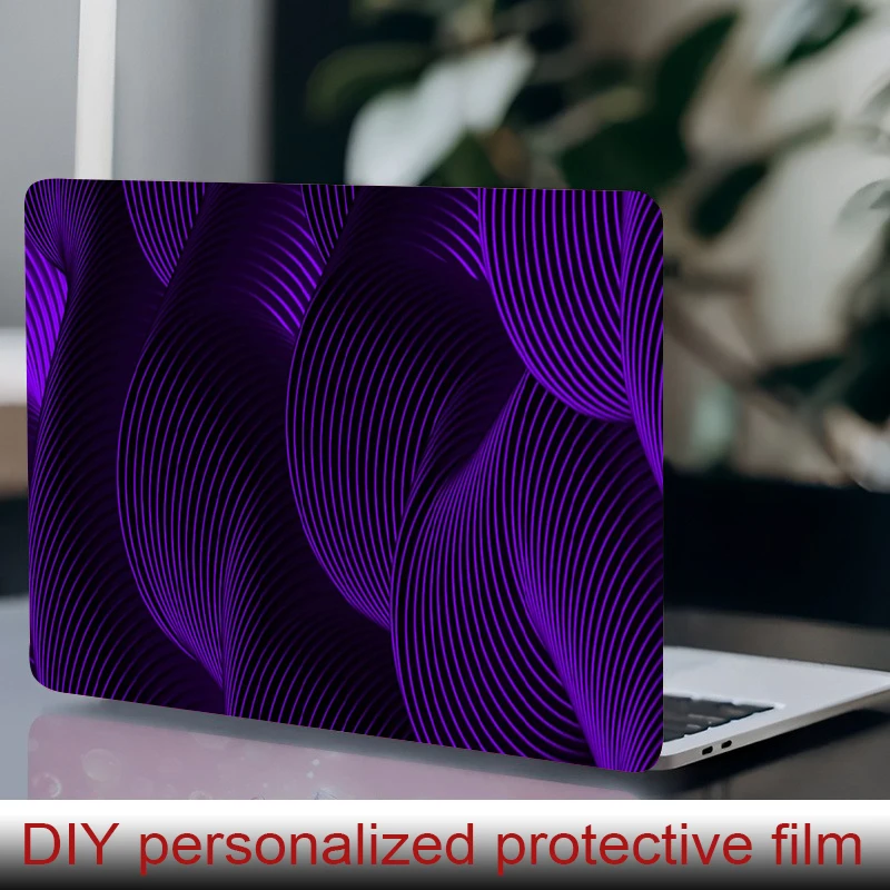 

2 laptop stickers Diagonal Color Bars Protective film, DIY scratch resistant sticker