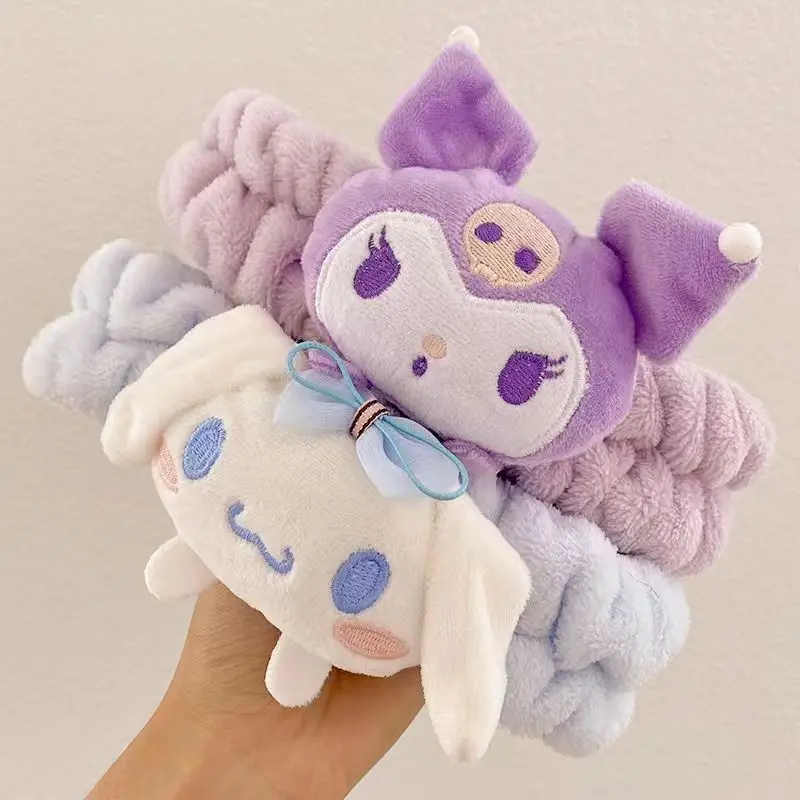 

Sanrio Laurel Dog Face Wash Headband Cartoon Kulomi Headband Cute Headdress Plush Headband Headset