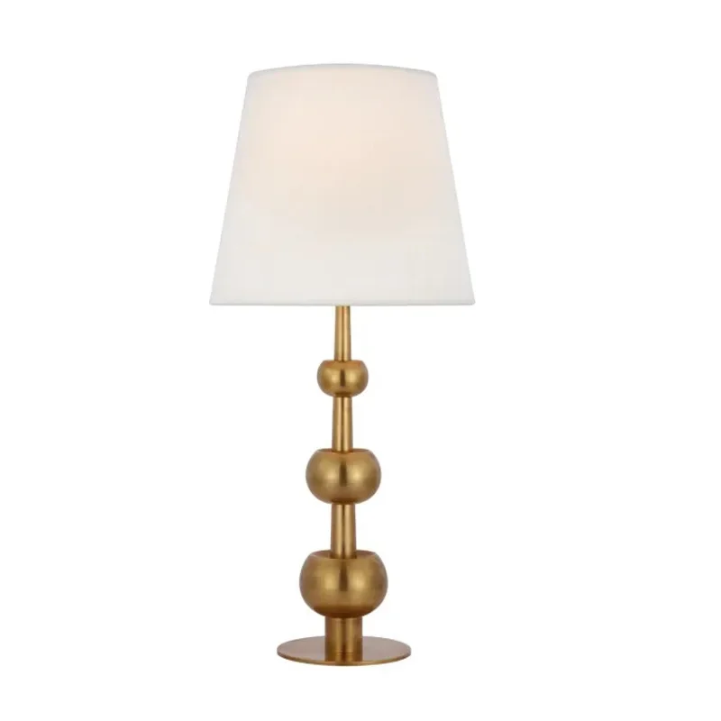 

Italian minimalist designer iron ball table lamp soft decoration design villa hotel restaurant