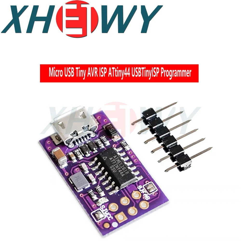 Micro USB Tiny AVR ISP ATtiny44 USBTinyISP Programmer