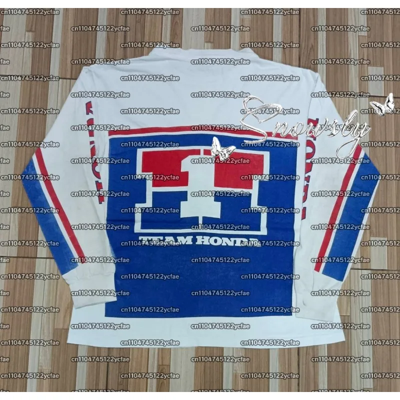 Trendy Honda 2025 Motorcycle Jersey Long Sleeve Riding Shirt Breathable Bike Racing Gear Comfortable Off-Road Moto Top for Men