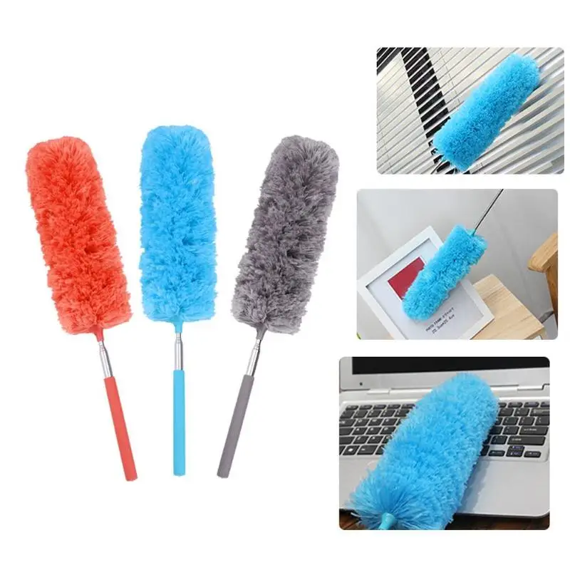 Microfiber Duster Brush Extendable Hand Dust Cleaner Anti Dusting Brush Home Air-condition Car Furniture Cleaning