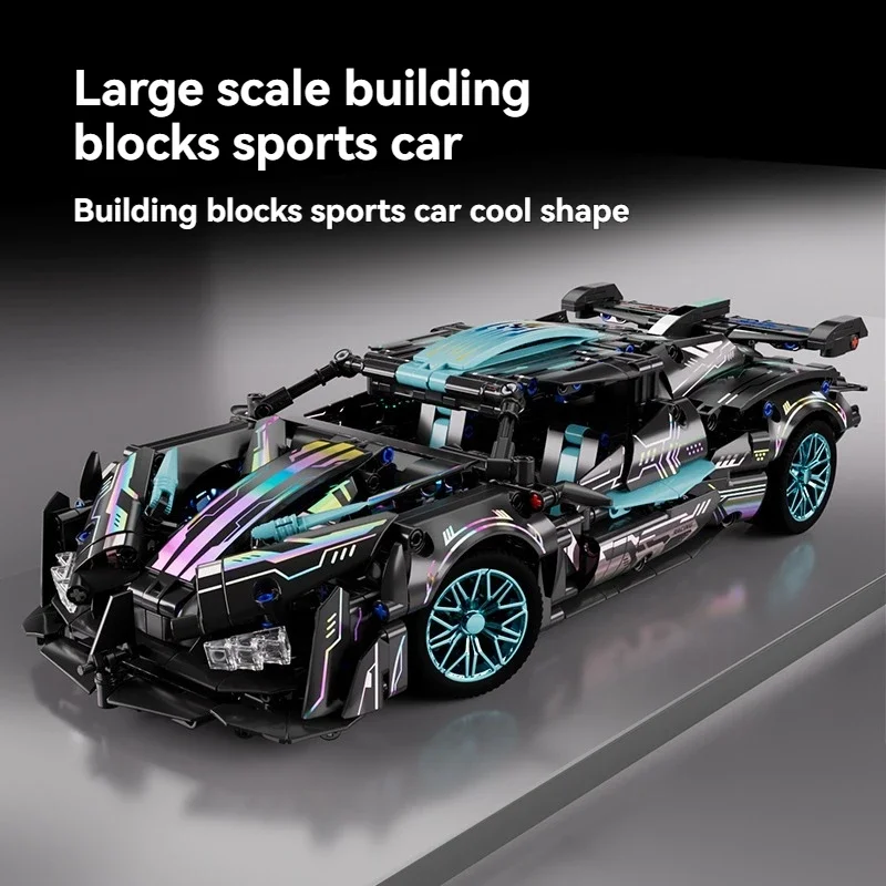 

1:14 технические гонки DIY спортивный автомобиль строительные блоки игрушки креативная сборка для мальчиков модель MOC развивающие подарки на день рождения для детей