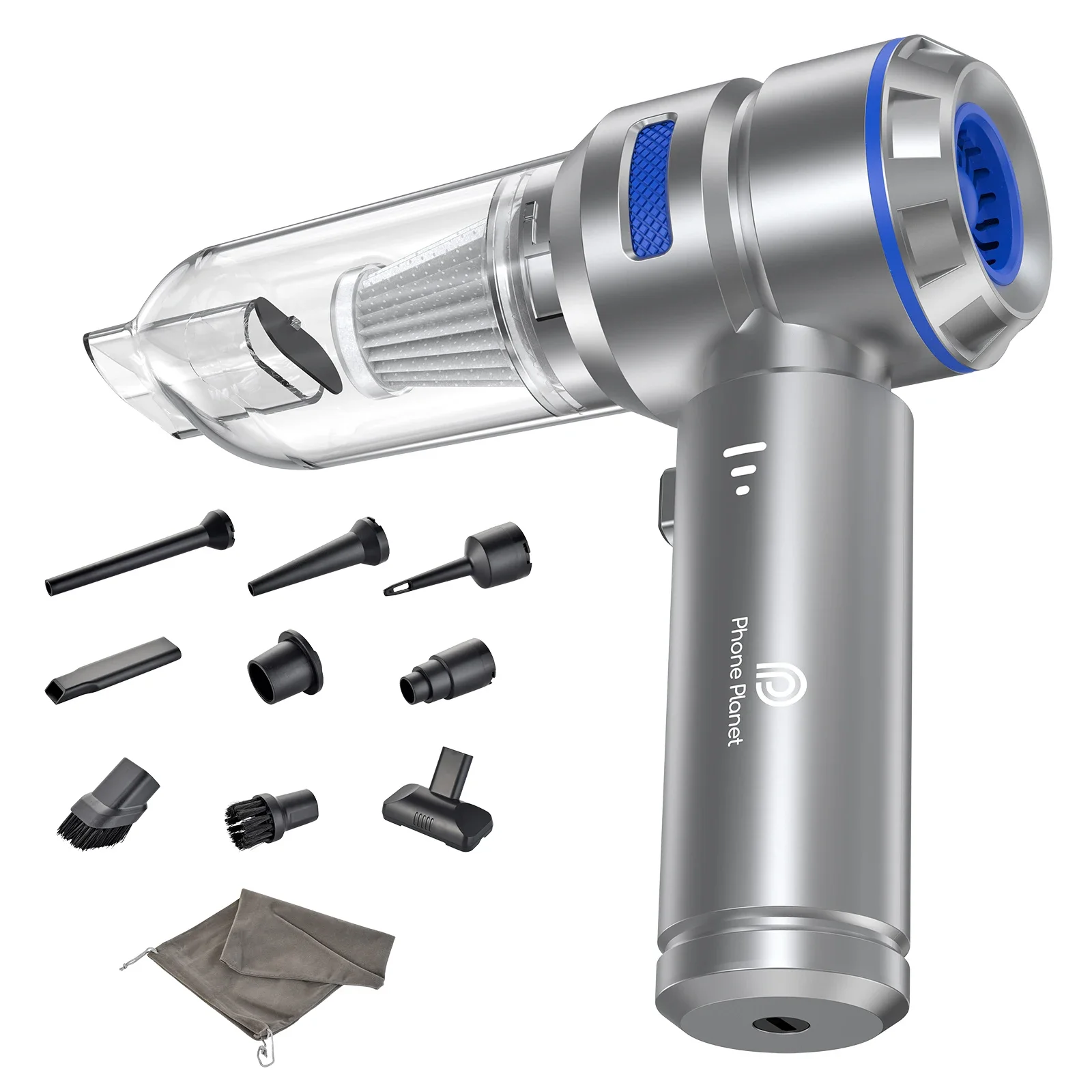 

Многофункциональный беспроводной пылесос 4-в-1 с силой всасывания 15000 Па для дома, диванов, кроватей, ковров, мощная чистящая машина для офиса и автомобиля, мини-пылесос