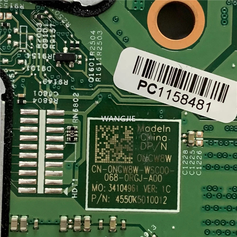 19802-1 Per DELL G5 SE 5505 Scheda Madre Del Computer Portatile CN-0NCW8W 0NCW8W NCW8W Con R5-4600H CPU + RX5600M GPU
