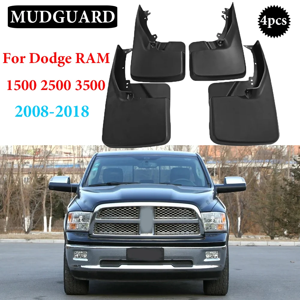 

FOR Dodge RAM 1500 2500 3500 2010-2018 Mudguards Fender Mud Flap Guard Splash Car Accessories Auto styline Mudflaps Front Rear