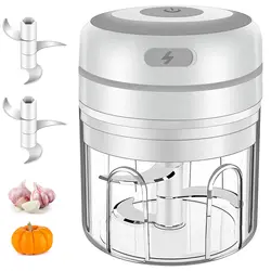 100/300ml mini elétrico alho chopper usb carregamento gengibre masher máquina resistente durável chili vegetal triturador ferramenta de cozinha