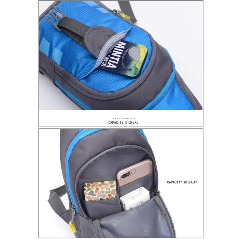 Mens Women Waterproof Small Chest Bag Pack Travel Sport Shoulder Sling Backpack Crossbody Bags Gift