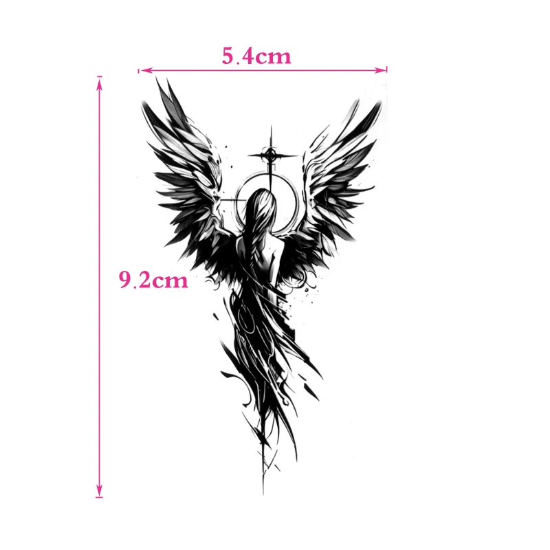 Star Angel Waterproof Temporary Tattoos Men Fake henna Tattoo Beauty Sleeve Art Tatoo sticker Tatuagem Stickers Kids Makeup