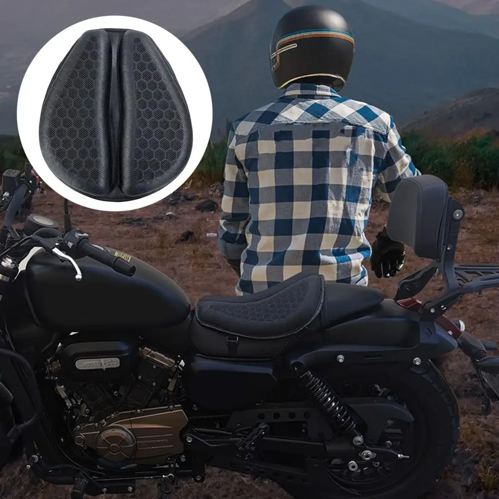 

Shock Absorbing Bike Seat Motorcycle Gel Seat Cushion, Universal Electric Scooter Comfort Pad, Waterproof UV Protection Shock Ab