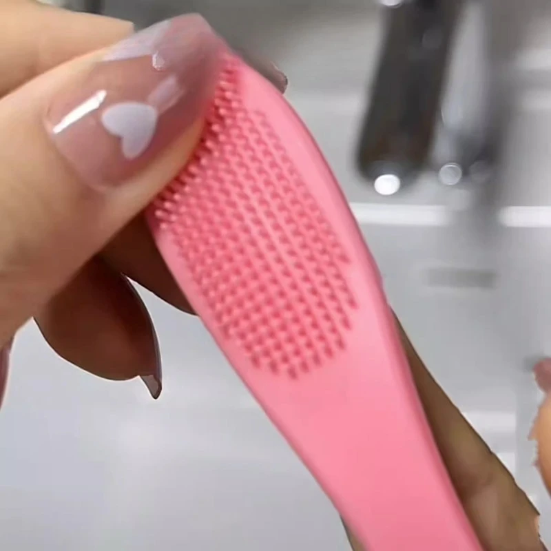 Soft Silicone Nose Cleansing Brush Finger Mitt Pore Blackhead Remover Facial Wash Tool for Nose Wing Oily Skin Care view 4