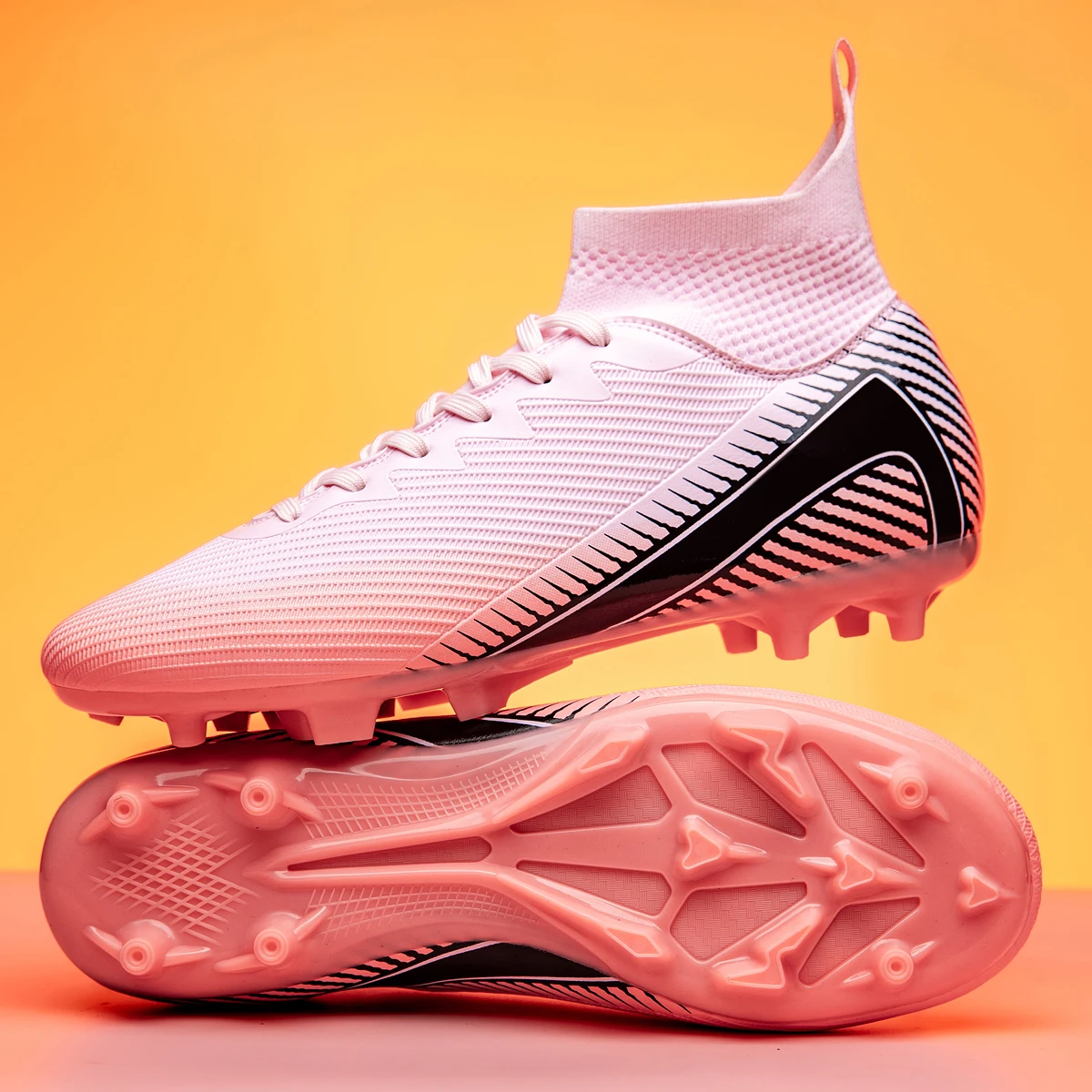 

New Mens Soccer Shoes FG/TF Womens Outdoor Professional Football Cleats Unisex Youth Rugby Adult Football Boots Training Sneaker