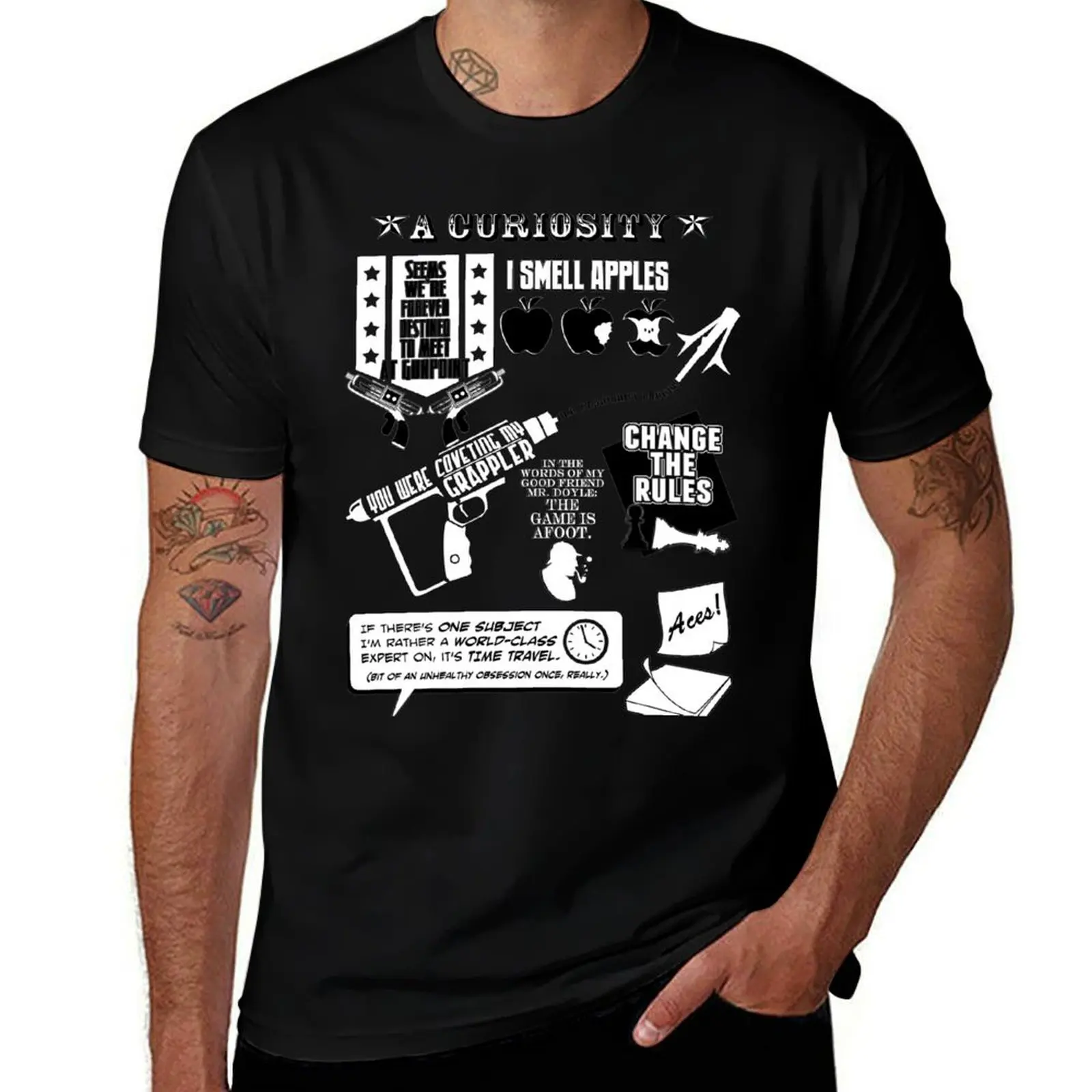 رجل القطن قميص تي Witticisms قمصان ويلز تي شيرت H.G. تي 100 قمصان جرافيك تي للرجال تي شيرت جرافيك للرجال بالمئة #1