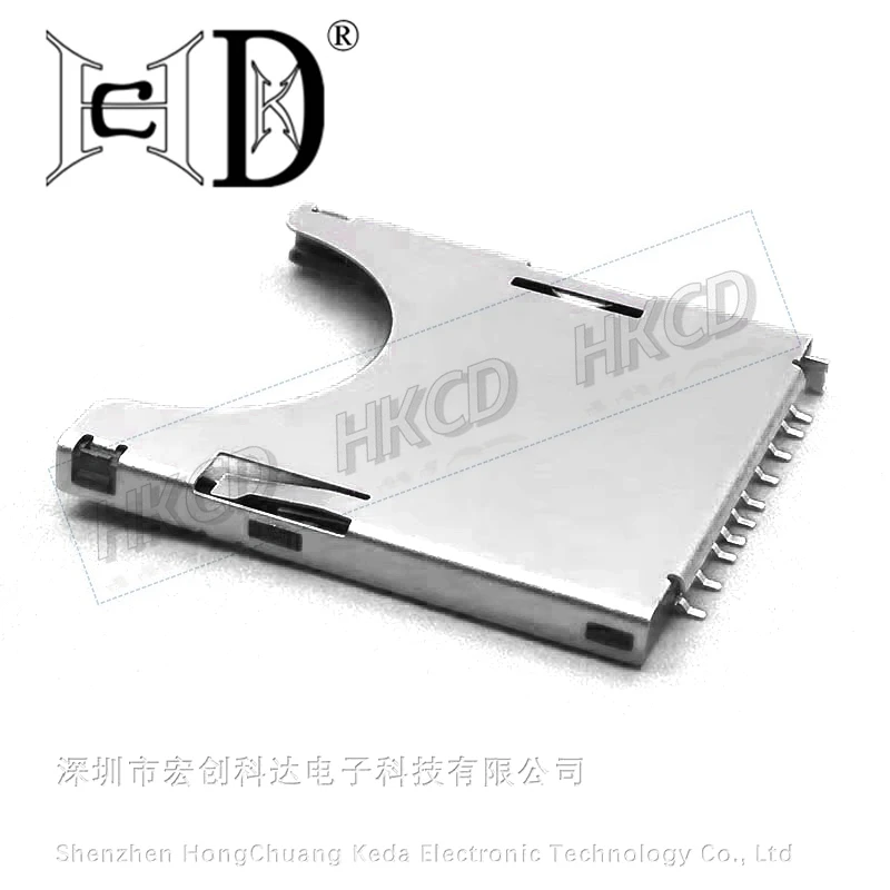 

5pcs SD Card Connector 2 in 1 MMC SD Card Slot Self Push/Pop-up 11P Welding Foot