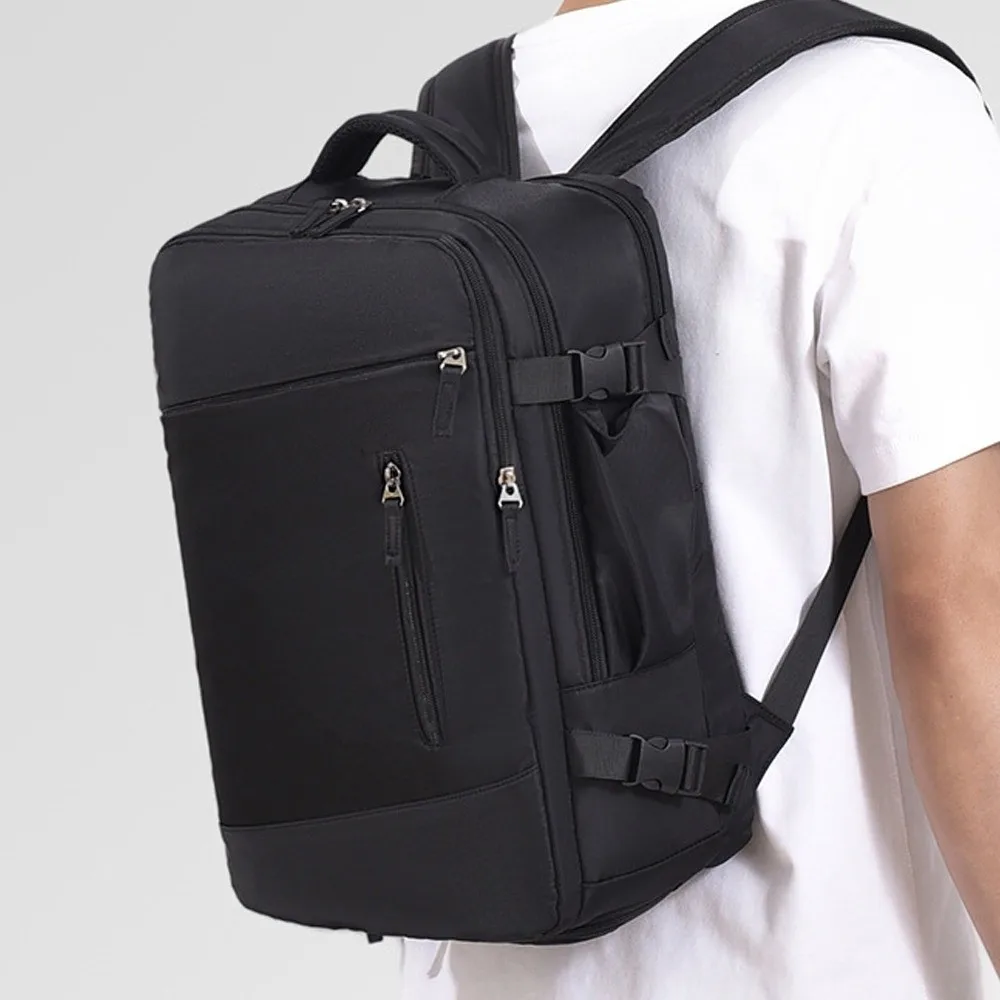 حقيبة ظهر متينة للسفر ذات سعة كبيرة، حقيبة أمتعة كتف مريحة متعددة الطبقات، مقاومة للماء وخفيفة الوزن، حقيبة سفر في الهواء الطلق