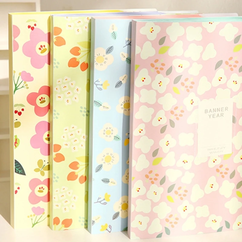 Picture 4: Flower File Folder 6 Pocket Expandable Folder Letter Size Document Organiser Expanding File Organiser Sorting Folder
