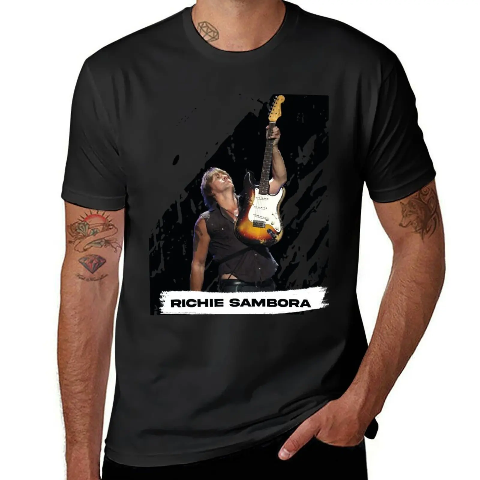 Richie Sambora T-Shirt plus sizes customs design your own funnys customs mens workout shirts