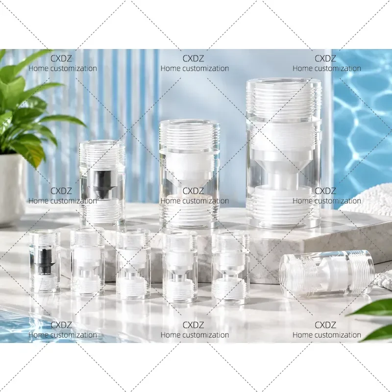 DN15-40 Check Valve Transparent Plexiglass Material Generator Accessories