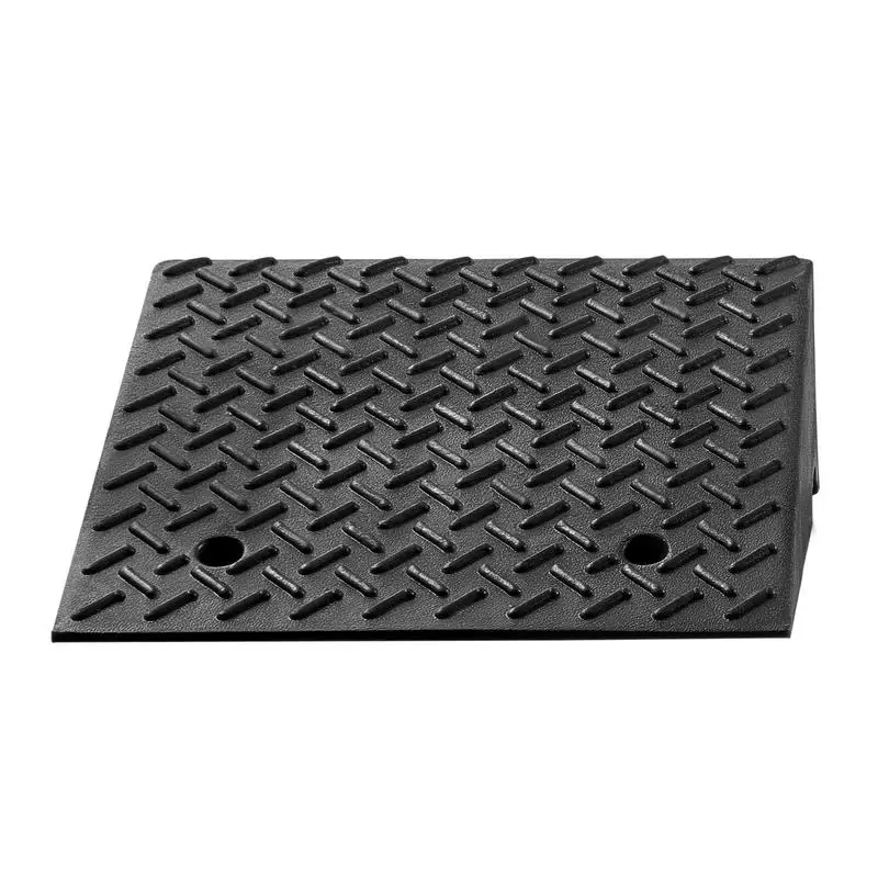 

Free Shipping-Heavy Duty Threshold Bridge 19x16x7 Inches For Wheelchairs Strollers Motorcycles, 7000 lbs Load Capacity Drainage Channel Design Portable Vehicle Access Ramp 2 Pack
