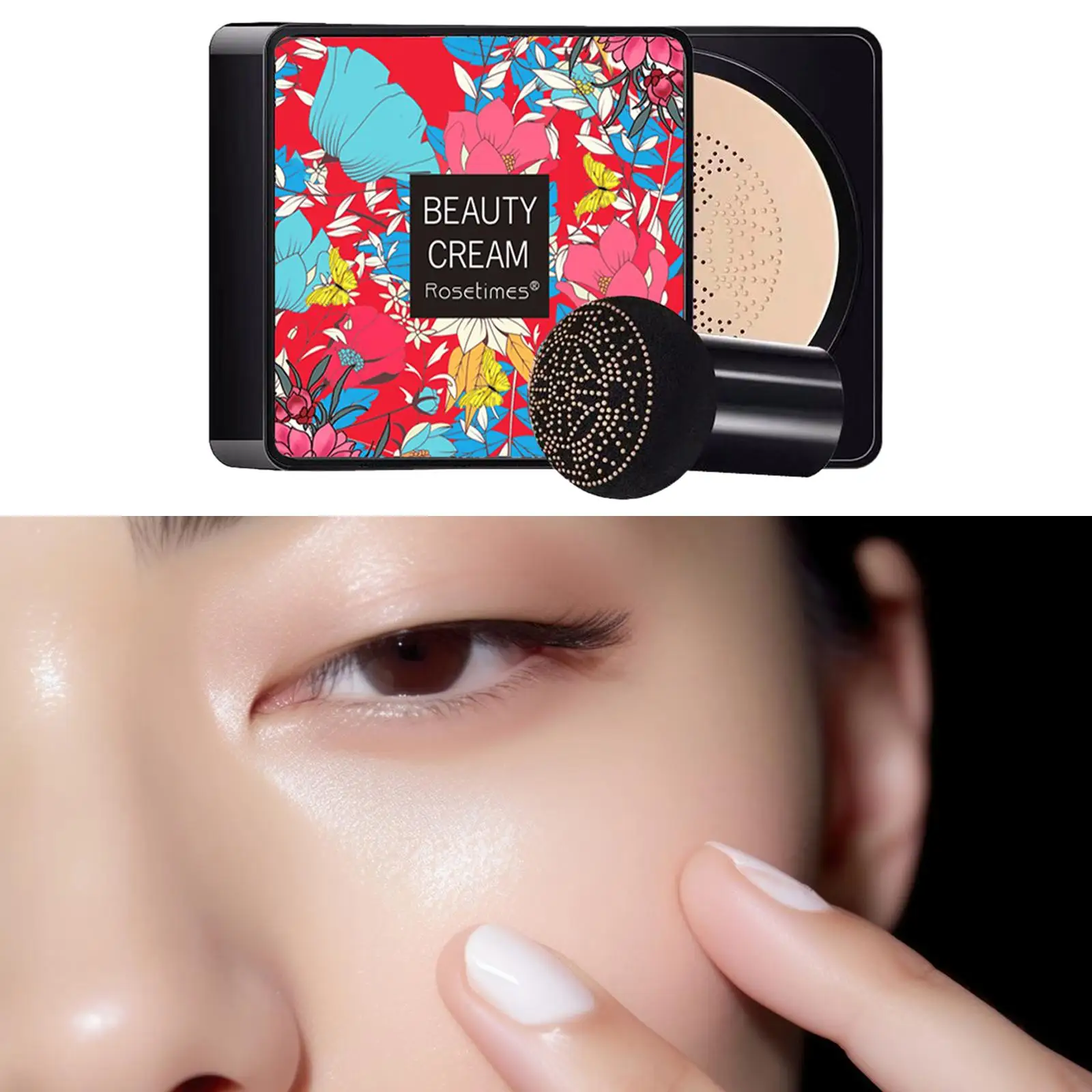 Cojín de aire de larga duración, crema BB, corrector humectante, base de maquillaje para un tono uniforme de piel, belleza facial