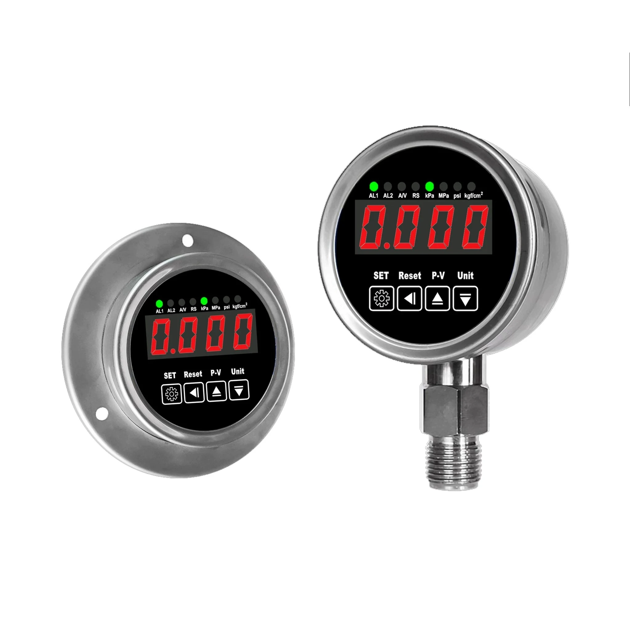 High Precision Digital Pressure Gauge 4-20mA/RS485 Electrical Contact Control Switch