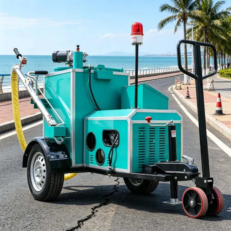 Reliable 220L Asphalt Crack Sealing Machine with Long Service Life Cost-Effective Engine Core Components Included