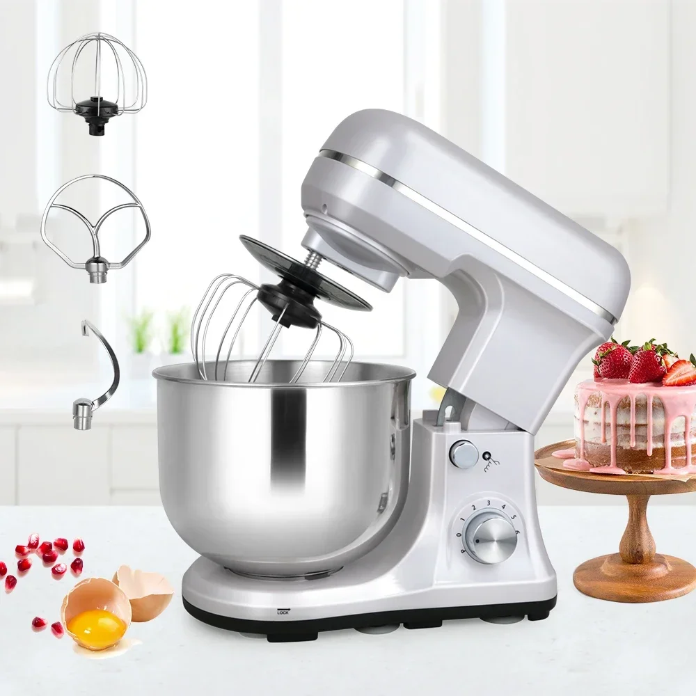 Factory home kitchen electric cake aid 4.7L 120v Low Noise Household Small Appliance bread cake maker Food Dough stand mixer