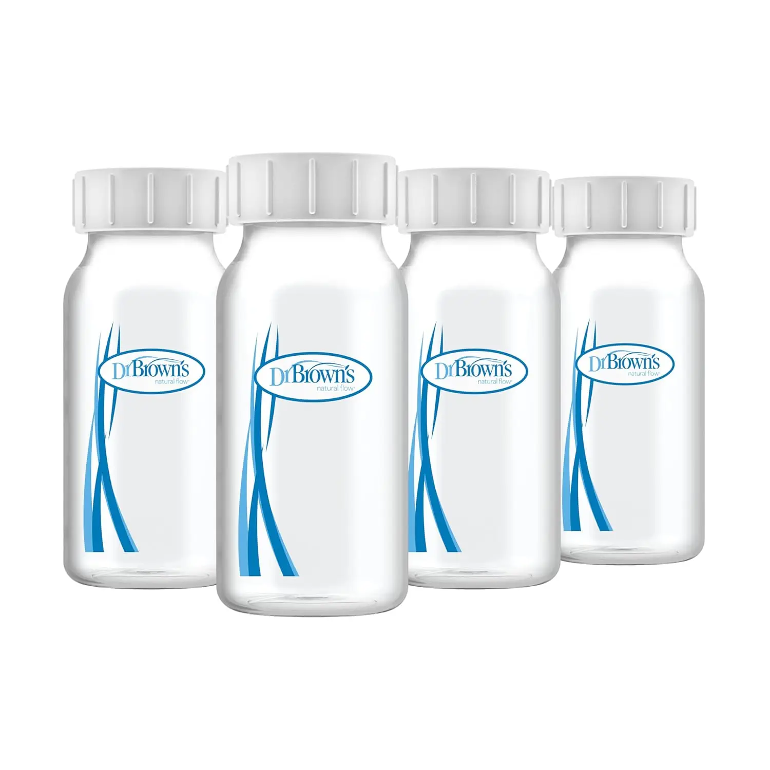 

Breast Milk Collection Bottles 4-Pack, BPA Free, Compatible with Most Pumps, Leak-Proof Storage Caps, 4 oz/120 mL