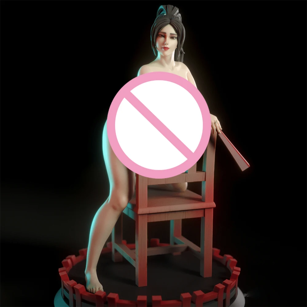 

NSFW Belle Fan Girl Resin Model Kit 3d Printing Doll 1/24 Unassembled Resin Figure Statue Kits Unpainted Toy Gk Play Set