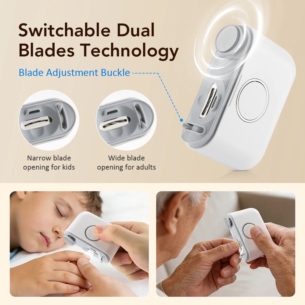 

Автоматический электрический триммер-полировщик для ногтей с LED-подсветкой, безопасные ножницы для стрижки ногтей на руках и ногах, уход за ногтями для взрослых и детей