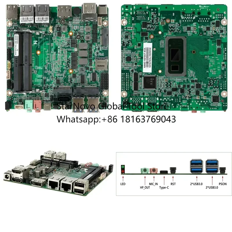 2026 Hot! LIMYEE 10th Gen I3-10110U NANO Series ITX Desktop Motherboard 32GB DDR4 Dual Channel SATA PCIEX4 DP/ USB3.2