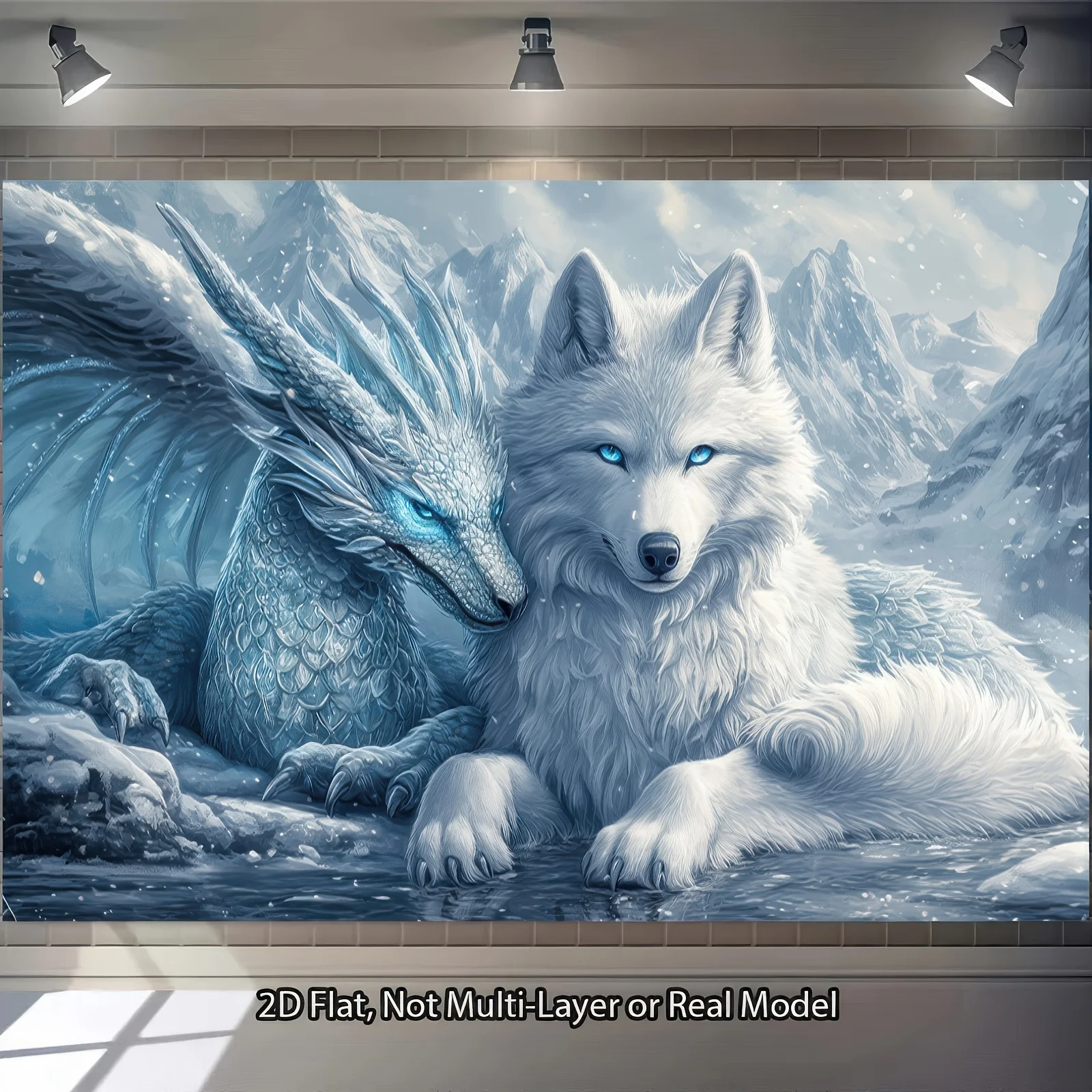 1pc Ice Dragon Backdrop Banner Background Tapestry Photography Props for Outdoor Events Family Celebrations Party Decorations