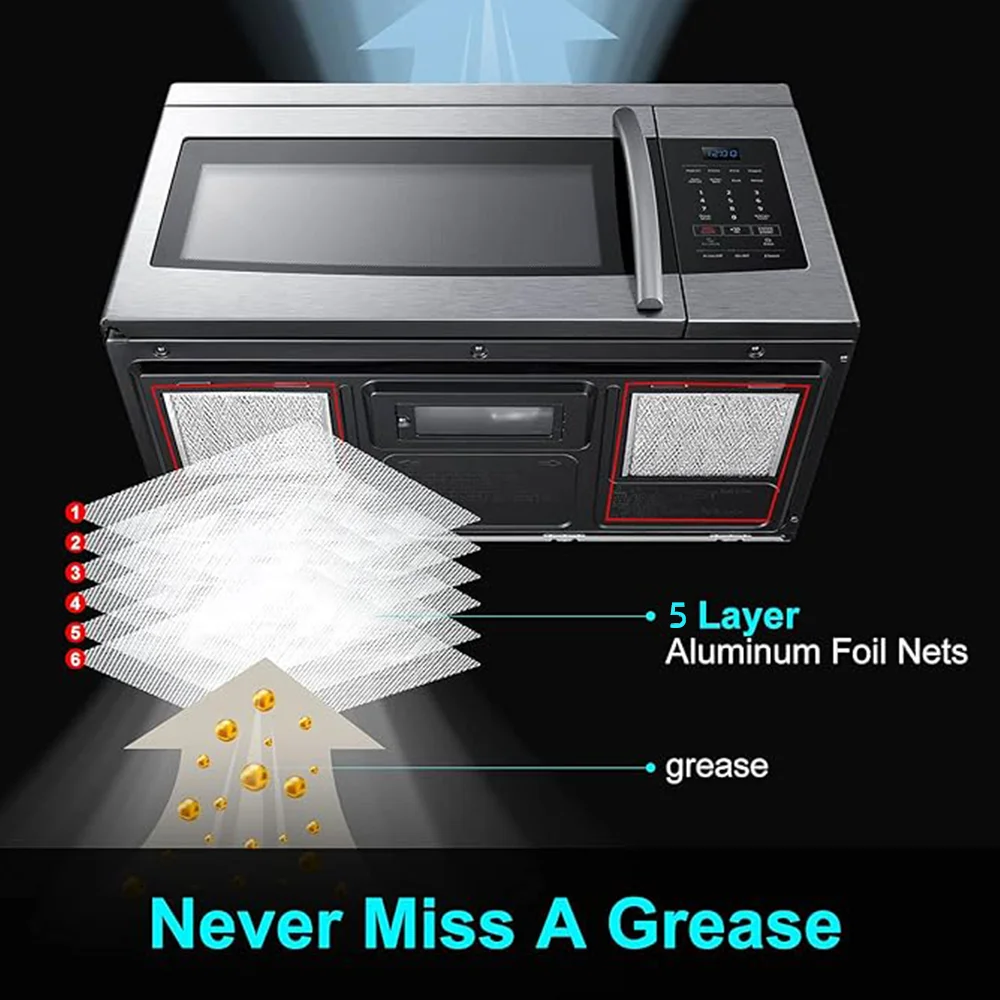Wymiana filtra mikrofalowego dla GE WB06X10359 Filtr wentylacyjny mikrofalówki dla LG 5230W1A012B Kenmore Frigidaire
