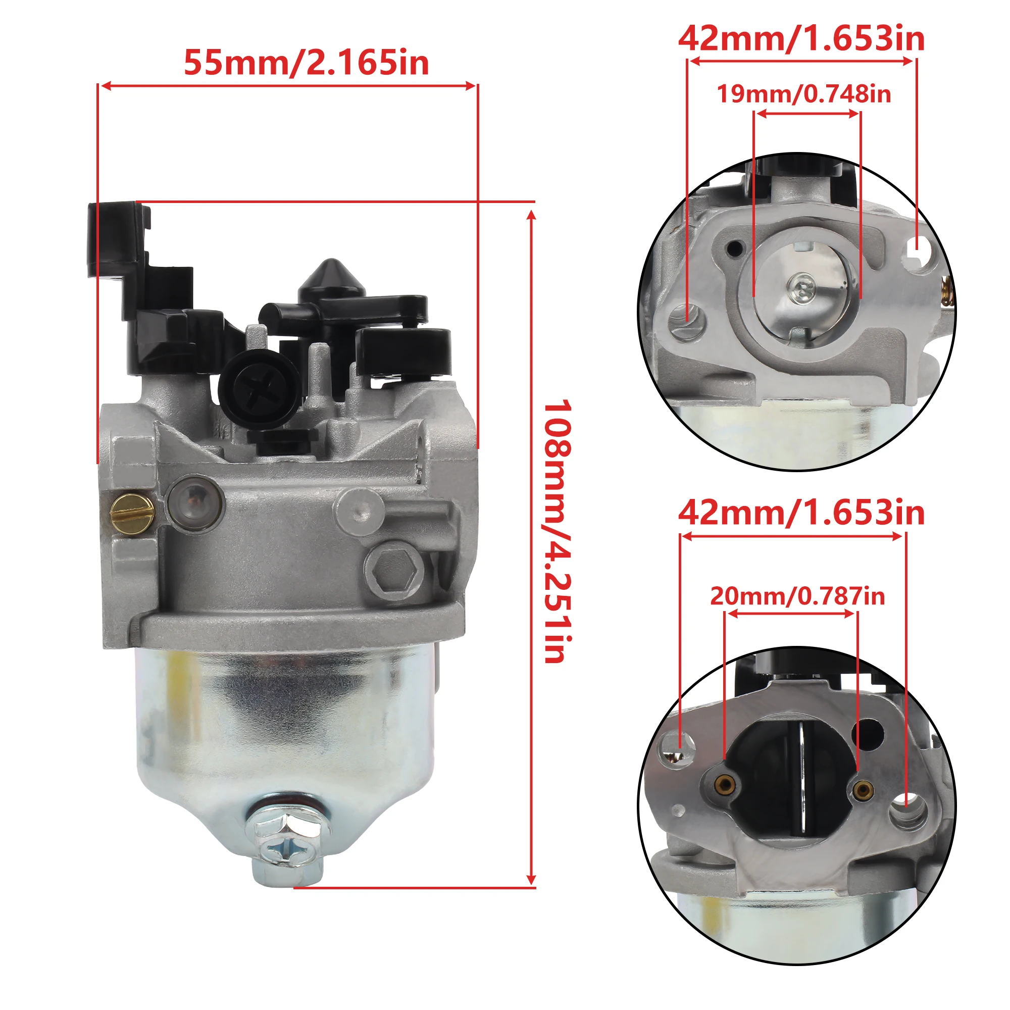 Carburetor Carb Fuel Pipe Gasket Engine Generator Water Pump AccessoriesFit For Honda GX160 GX168F GX200 - view 6