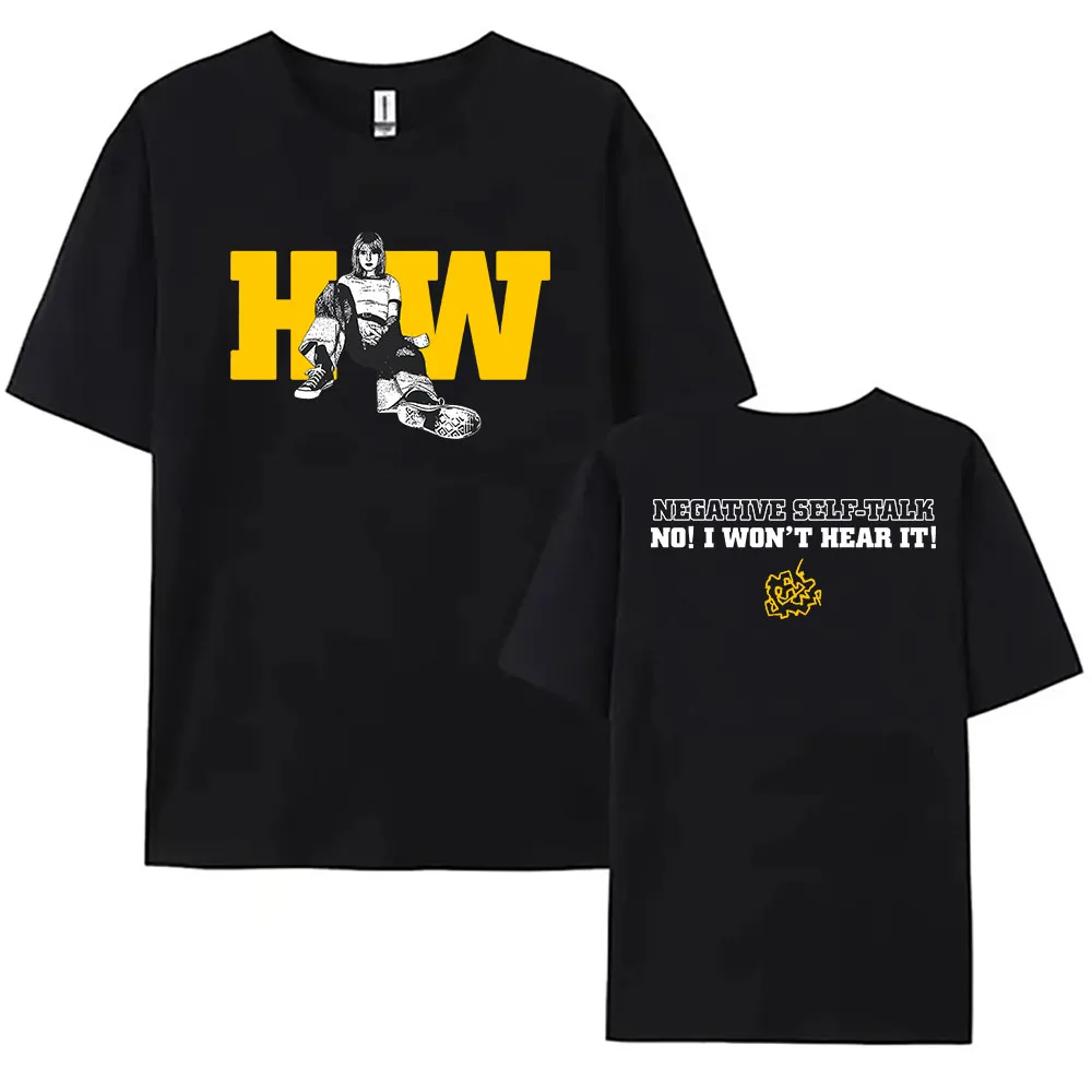 Negative Self Talk Tee HAYLEY WILLIAMS Graphic Print T-shirt Women Loose Short Sleeve Cotton Tshirts Casual Unisex Streetwear