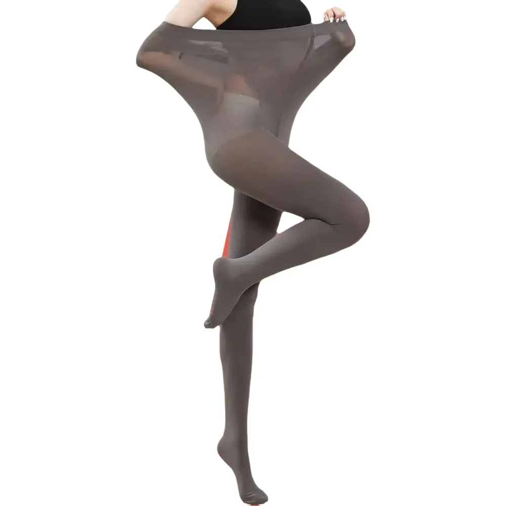 170-190cm Plus Large Size Ladies Bikini Pantyhose Spring Autumn Grey Crotch Tall Velvet 120d Tight Sexy Comfortable Black 50-100