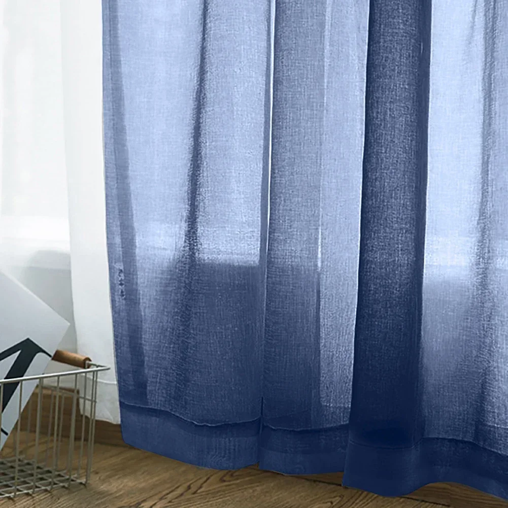 140*260cm Tulle Mesh Sheer Curtain Shutter Screening Yarn Voile Room Door Valance Drape Home Bedroom Decoration