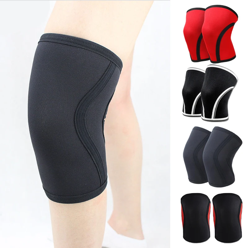 Squat 7mm Knee Sleeves Pad Support Men Women Gym Sports Compression Neoprene Knee Protector For CrossFit Weightlifting