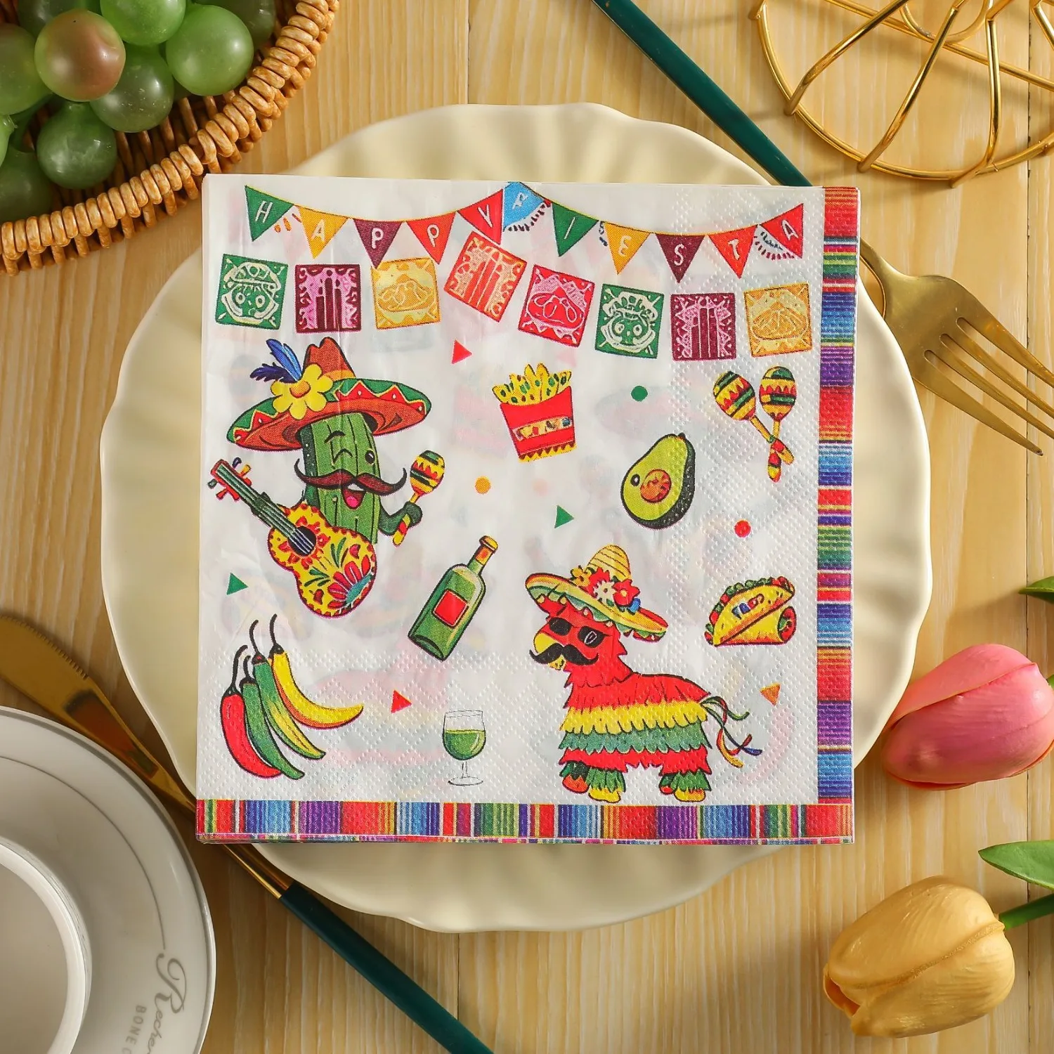 guardanapos-impressos-com-tema-de-festival-mexicano-guardanapos-para-festas-tematicas-festivais-de-comida-estilo-etnico