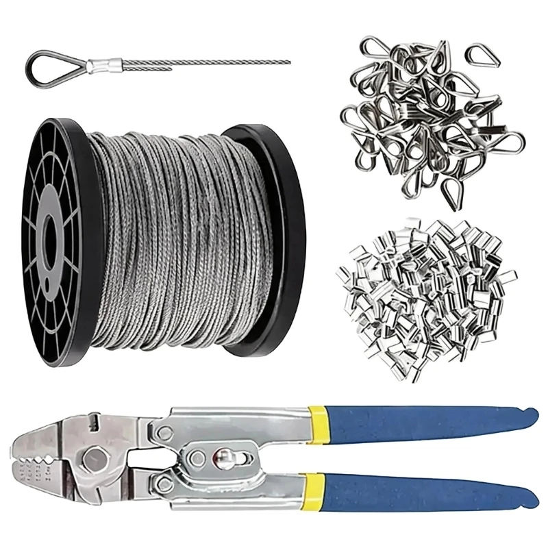 sertissage-manuel-cables-avec-cable-metallique-en-acier-pour-support-jardin