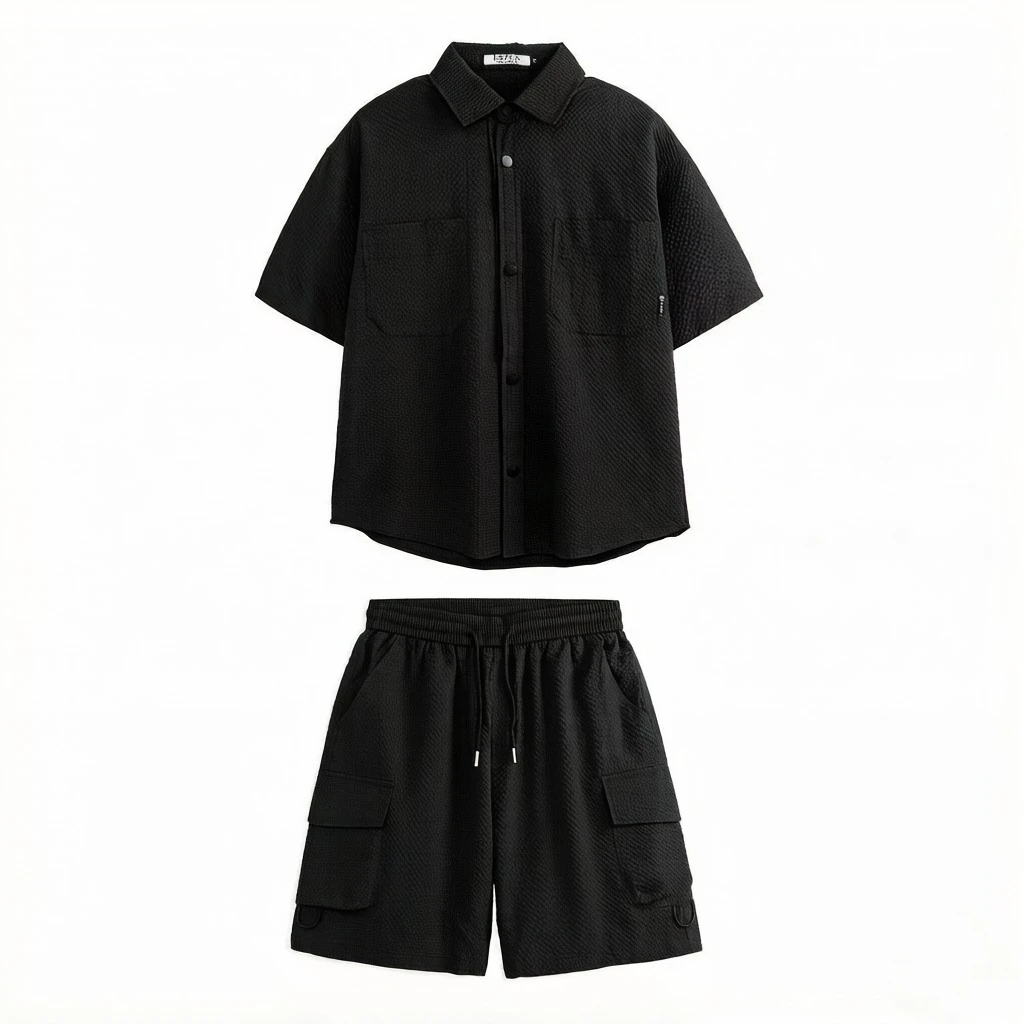 

​Men's Fashion Sport Set Oversized Short Sleeve Top Quick Dry Gym Jogging Shorts​