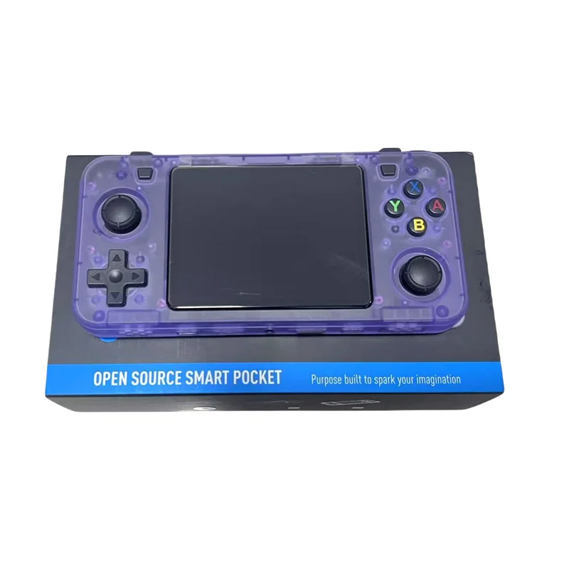 R36h console de jogos portátil tela ips de 3.5 polegadas linux rk3326 retro 64/128gb sistema linux de código aberto consoles de jogos clássicos