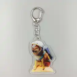 Cute Funny Space Astronaut Muscle Doge Burger Cheems Cheese Burge Warrior Coconut Dog Meme Keychain -Student Kids Gift To Friend